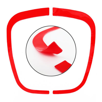 Car Auto Steering Wheel Decorative Ring Cover Trim Sticker Decoration for Audi(Red) - Decoration Rings by buy2fix | Online Shopping UK | buy2fix