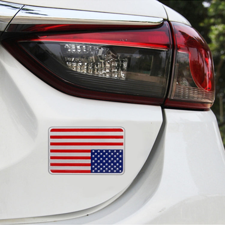 Car-Styling Rectangle Shape USA Flag Pattern Random Decorative Sticker by buy2fix