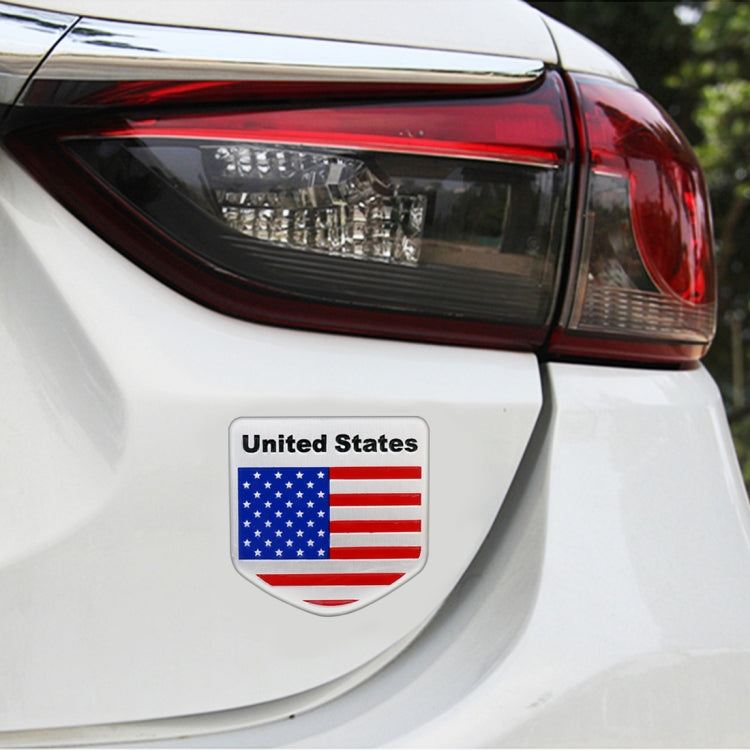Car-Styling Semicircle Shape USA Flag Pattern Random Decorative Sticker by buy2fix