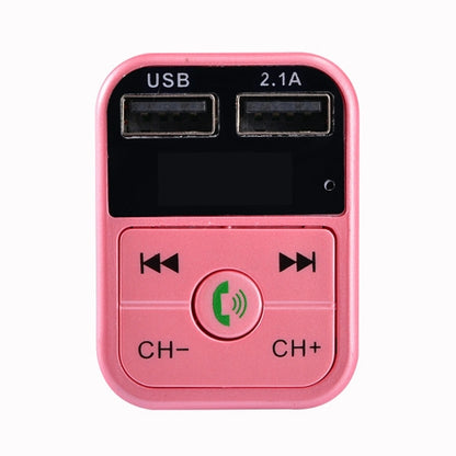 B2 Dual USB Charging Bluetooth FM Transmitter MP3 Music Player Car Kit, Support Hands-Free Call  & TF Card & U Disk (Rose Gold) - Bluetooth Car Kits by buy2fix | Online Shopping UK | buy2fix