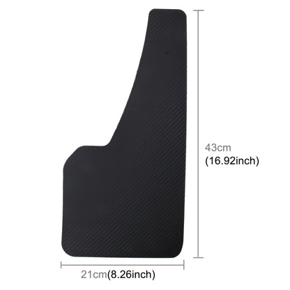 A Pair 3D Carbon Universal Racing Mudflaps Mud Guard Mudguards Fender - Mudguards by buy2fix | Online Shopping UK | buy2fix