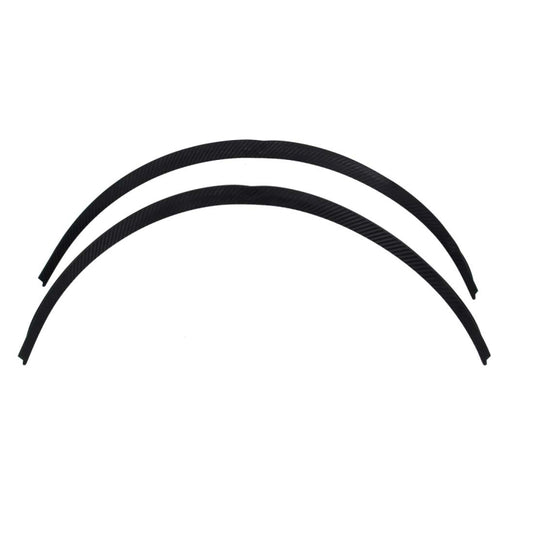 2 PCS 75cm Car Stickers Rubber Large Round Arc Strips Universal Fender Flares Wheel Eyebrow Decal Sticker Eyebrow Car-covers Black Striped Round Arc Strips by buy2fix