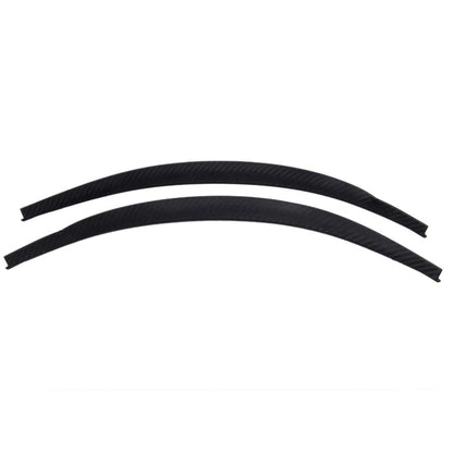 2 PCS 45cm Car Stickers Rubber Large Round Arc Strips Universal Fender Flares Wheel Eyebrow Decal Sticker Eyebrow Car-covers Black Striped Round Arc Strips by buy2fix
