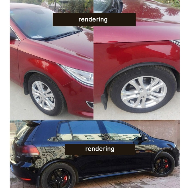 2 PCS 45cm Car Stickers Rubber Large Round Arc Strips Universal Fender Flares Wheel Eyebrow Decal Sticker Eyebrow Car-covers Black Striped Round Arc Strips by buy2fix