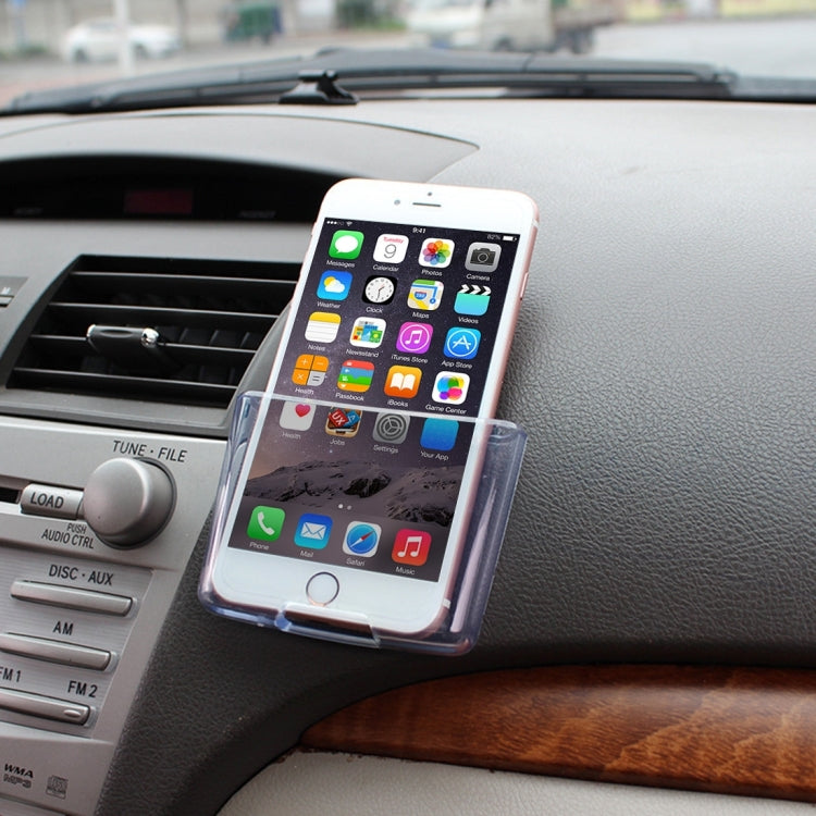 SHUNWEI Car Storage Bag Car Storage Box Bonded Phone Holder Transparent Mobile Phone Box - Stowing Tidying by SHUNWEI | Online Shopping UK | buy2fix