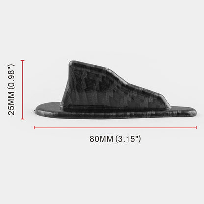 10 PCS Universal Car Carbon Fiber Shark Fin Diffuser Vortex Generator Roof Spoiler by buy2fix