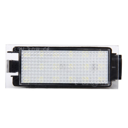 2 PCS License Plate Light with 18  SMD-3528 Lamps for Renault,2W 120LM,6000K, DC12V(White Light) - License Plate Lights by buy2fix | Online Shopping UK | buy2fix
