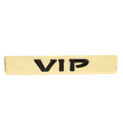 Auto VIP Sticker VIP Label Car Stickers 3D Metal Fashion VIP Logo Car Stickers,Size:9.5*1.5cm(Gold) by buy2fix