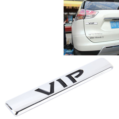 Auto VIP Sticker VIP Label Car Stickers 3D Metal Fashion VIP Logo Car Stickers,Size:9.5*1.5cm(Silver) by buy2fix