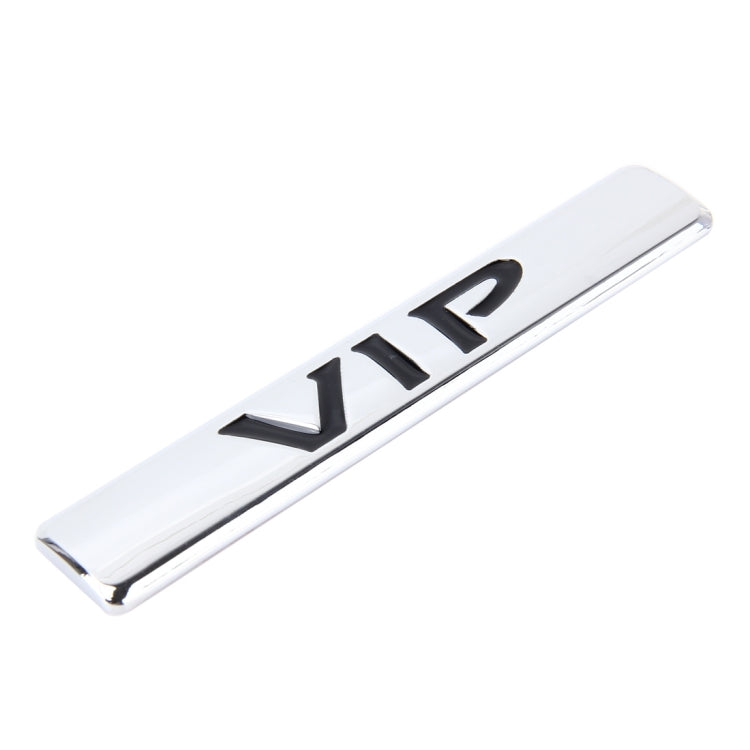 Auto VIP Sticker VIP Label Car Stickers 3D Metal Fashion VIP Logo Car Stickers,Size:9.5*1.5cm(Silver) by buy2fix