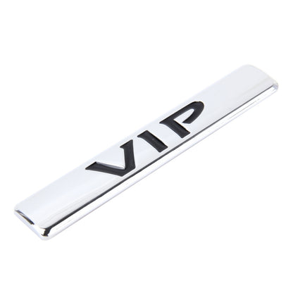 Auto VIP Sticker VIP Label Car Stickers 3D Metal Fashion VIP Logo Car Stickers,Size:9.5*1.5cm(Silver) by buy2fix