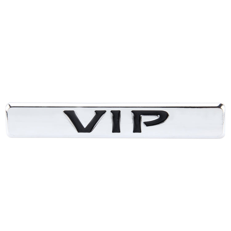 Auto VIP Sticker VIP Label Car Stickers 3D Metal Fashion VIP Logo Car Stickers,Size:9.5*1.5cm(Silver) by buy2fix
