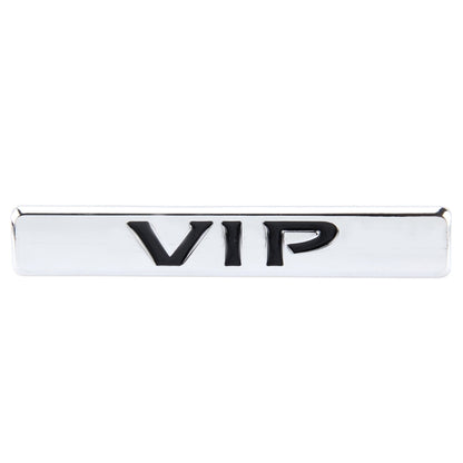 Auto VIP Sticker VIP Label Car Stickers 3D Metal Fashion VIP Logo Car Stickers,Size:9.5*1.5cm(Silver) by buy2fix