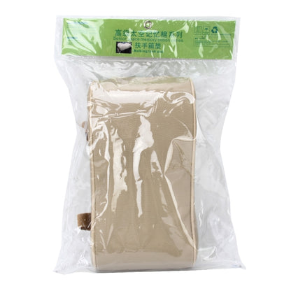 Universal Car PU Leather and Memory Foam Wrapped Armrest Box Breathable Car Armrest Box Mat with Phone Holder Storage Bag(Khaki) by buy2fix