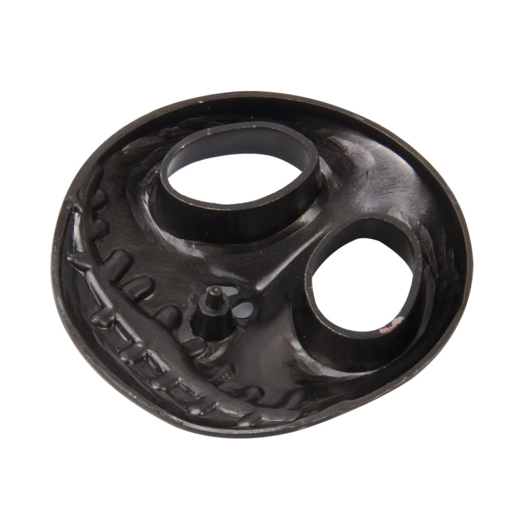 Skull Bone Shape Auto Sticker 3D Metal Fashion Car Stickers(Yellow) by buy2fix