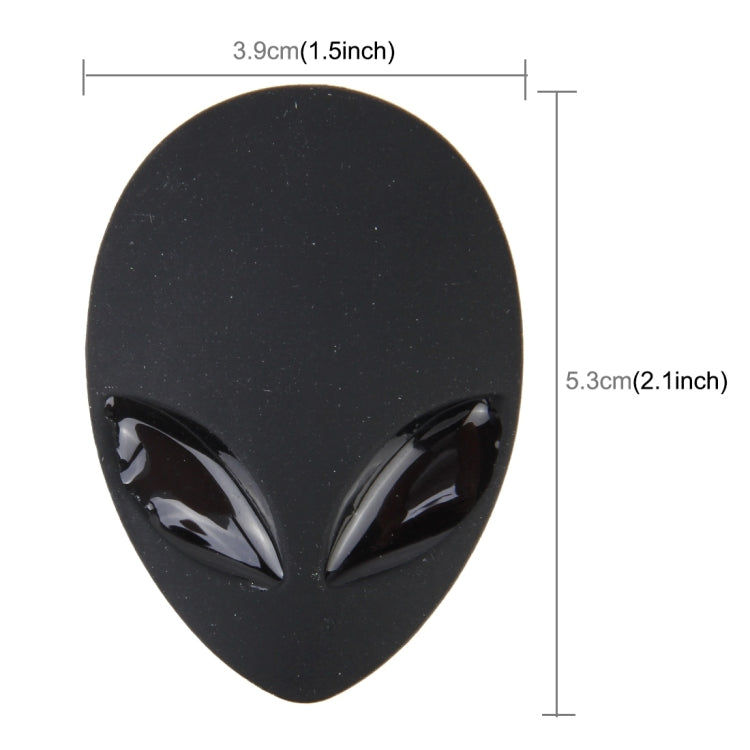 Wizard Head Shape Auto Sticker 3D Metal Fashion Car Stickers(Black) by buy2fix
