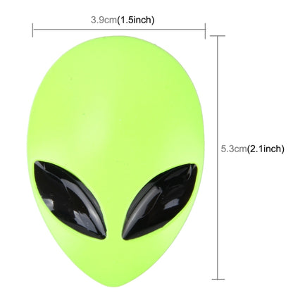 Wizard Head Shape Auto Sticker 3D Metal Fashion Car Stickers(Fluorescent Green Light) by buy2fix