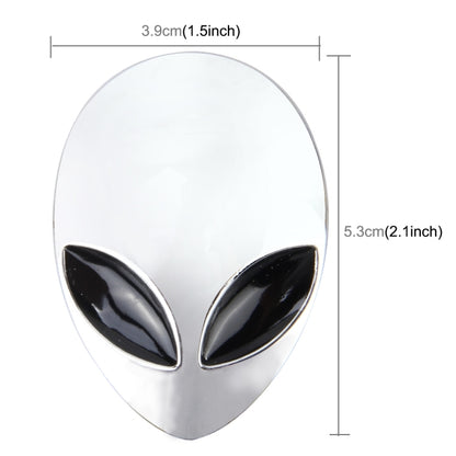 Wizard Head Shape Auto Sticker 3D Metal Fashion Car Stickers(Silver) by buy2fix