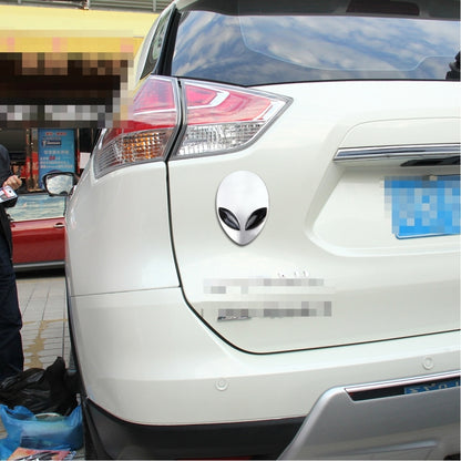 Wizard Head Shape Auto Sticker 3D Metal Fashion Car Stickers(Silver) by buy2fix