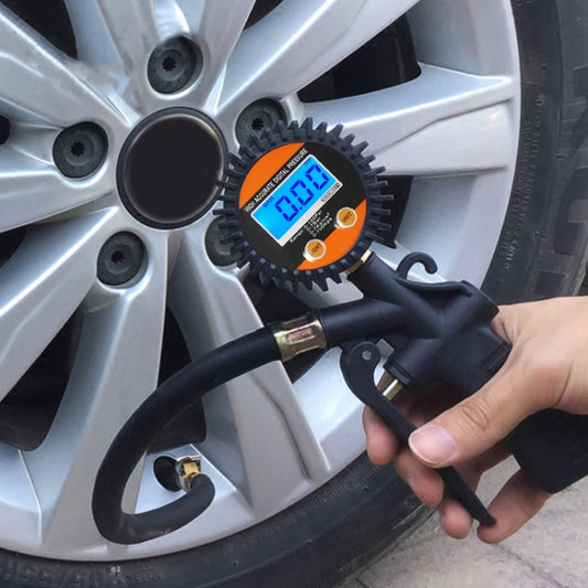 Car Digital LCD Display Tire Air Pressure Inflator Gauge Vehicle Tester Inflation Monitoring - Tire Pressure Gauges by buy2fix | Online Shopping UK | buy2fix