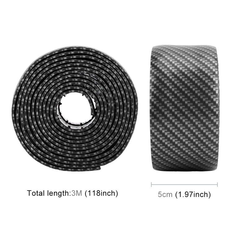 Universal Car Door Threshold Decoration Strip Decorative Sticker, Size : 5CM x 3M(Black) by buy2fix