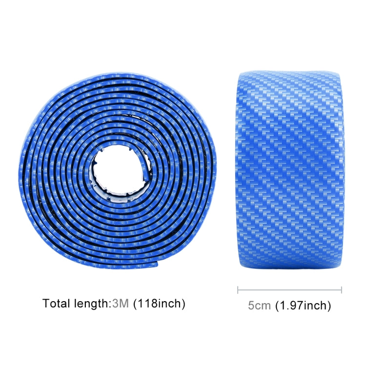 Universal Car Door Threshold Decoration Strip Decorative Sticker, Size : 5CM x 3M(Blue) by buy2fix