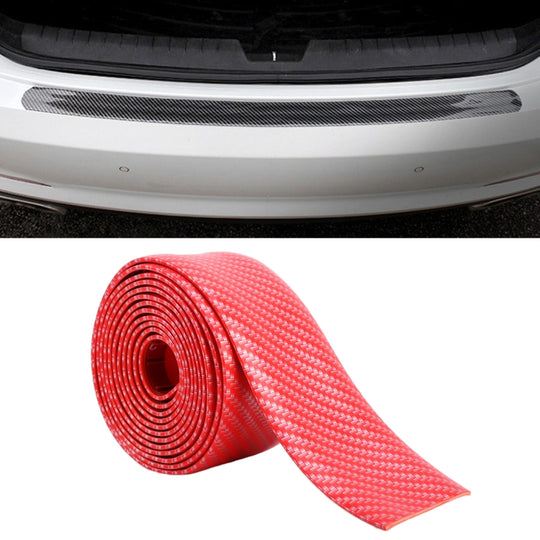 Autocollant décoratif universel de bande de décoration de seuil de porte de voiture, taille: 5 cm x 3 m (rouge)