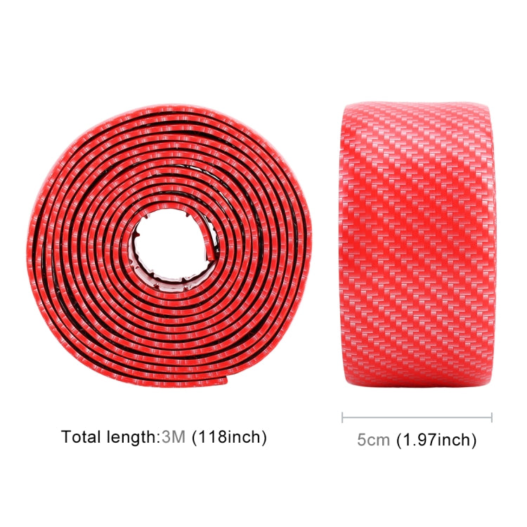 Universal Car Door Threshold Decoration Strip Decorative Sticker, Size : 5CM x 3M(Red) by buy2fix