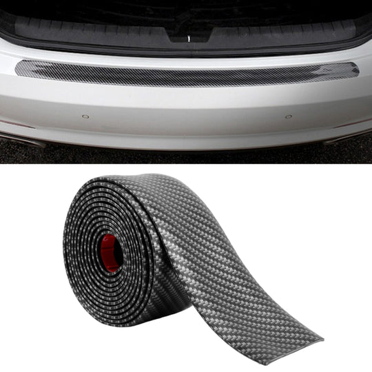 Autocollant décoratif universel de bande de décoration de seuil de porte de voiture, taille: 10 cm x 3 m (noir)