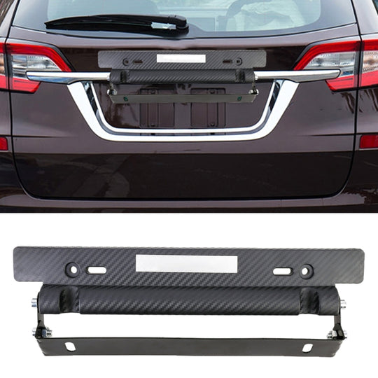 Support de plaque d'immatriculation de voiture universel, cadre de plaque d'immatriculation réglable