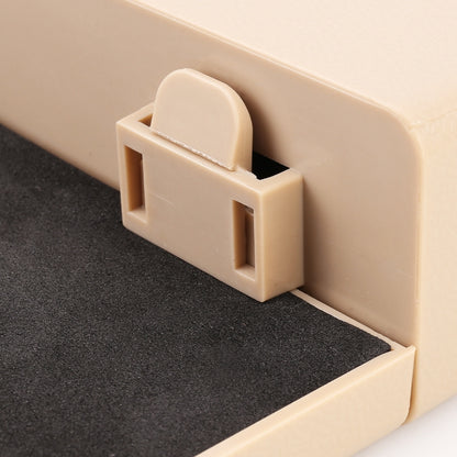 Universal Car Multi-functional Charger Console Side Pocket Seat Gap Side Storage Box, with 2 USB Ports(Beige) by buy2fix