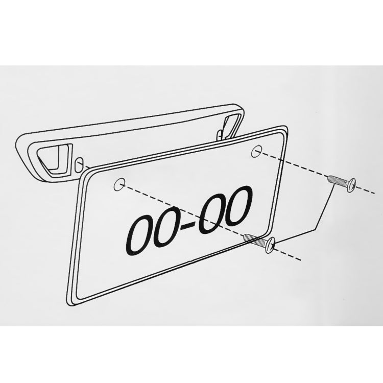 Universal Car License Holder Number Plate Frame Full Carbon Fiber License Plate Holder by buy2fix