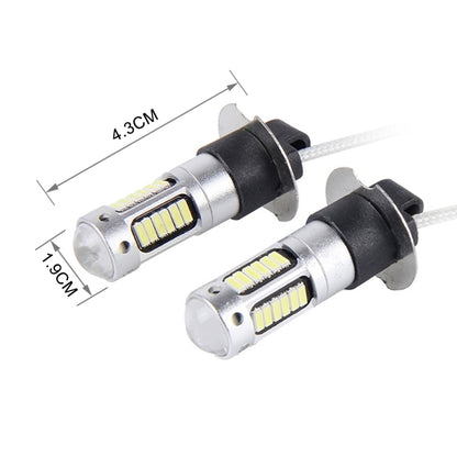 2 PCS H3 5W 30 SMD-4014 LEDs Car Fog Light, DC 12V(White Light) - Fog / Driving Lights by buy2fix | Online Shopping UK | buy2fix