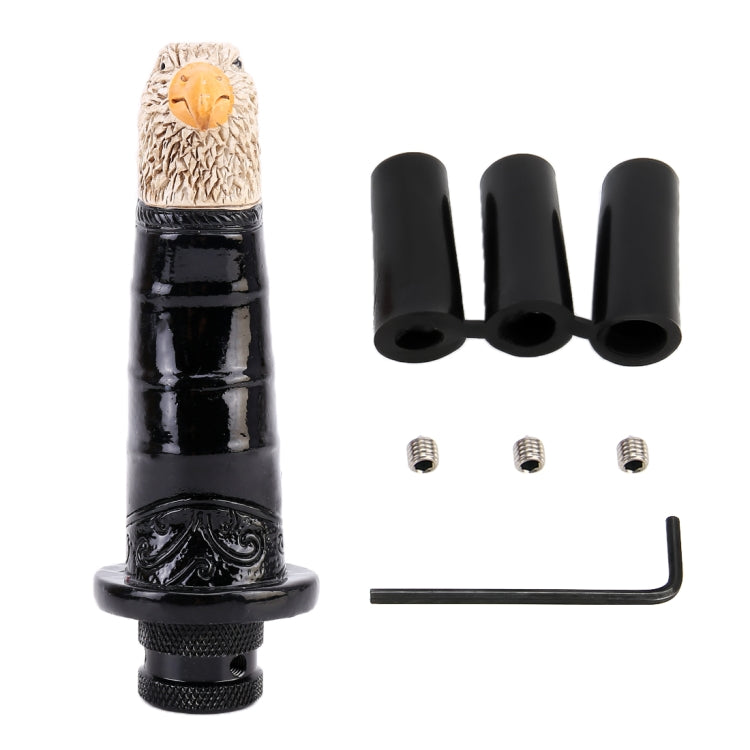Universal Car Eagle Shape Metal Gear Shift Knob Modified Car Auto Transmission Shift Lever Knob(Black) by buy2fix