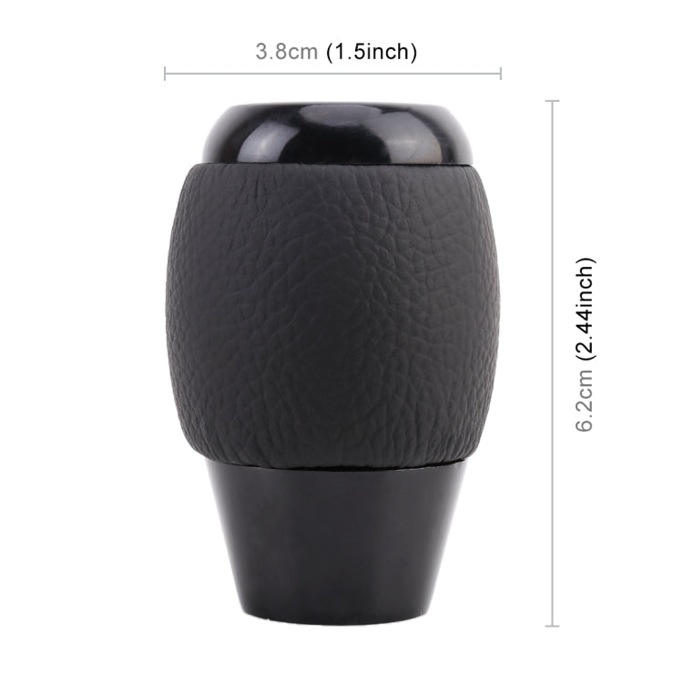 Universal Car Leather Metal Gear Shift Knob Modified Car Auto Transmission Shift Lever Knob by buy2fix