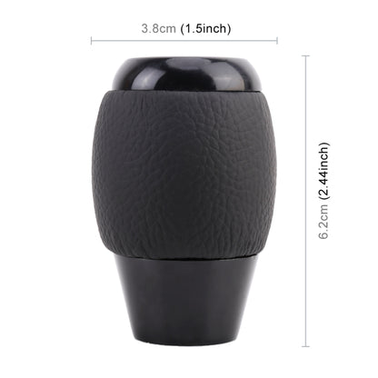 Universal Car Leather Metal Gear Shift Knob Modified Car Auto Transmission Shift Lever Knob by buy2fix