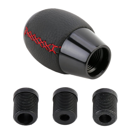 Universal Car Leather Metal Gear Shift Knob Modified Car Auto Transmission Shift Lever Knob by buy2fix