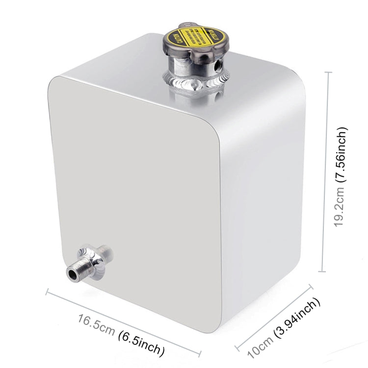 Car Modified Aluminum Alloy Vice Water Tank(Silver) - Others by buy2fix | Online Shopping UK | buy2fix