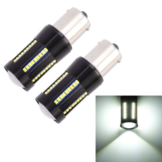 2 pièces 1156/BA15S DC9-16V/8.2 W/6000 K/655LM voiture feux de recul automatique/clignotant 66 LED lampes SMD-2016