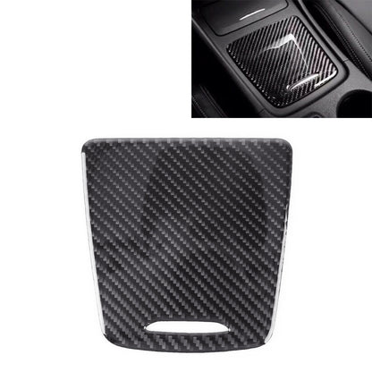 Car Carbon Fiber Storage Box Panel Decorative Sticker for Mercedes-Benz GLA 2015-2018 by buy2fix
