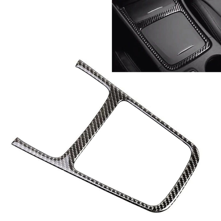 Car Carbon Fiber Central Control Panel Frame Decorative Sticker for Mercedes-Benz GLA 2015-2018 by buy2fix