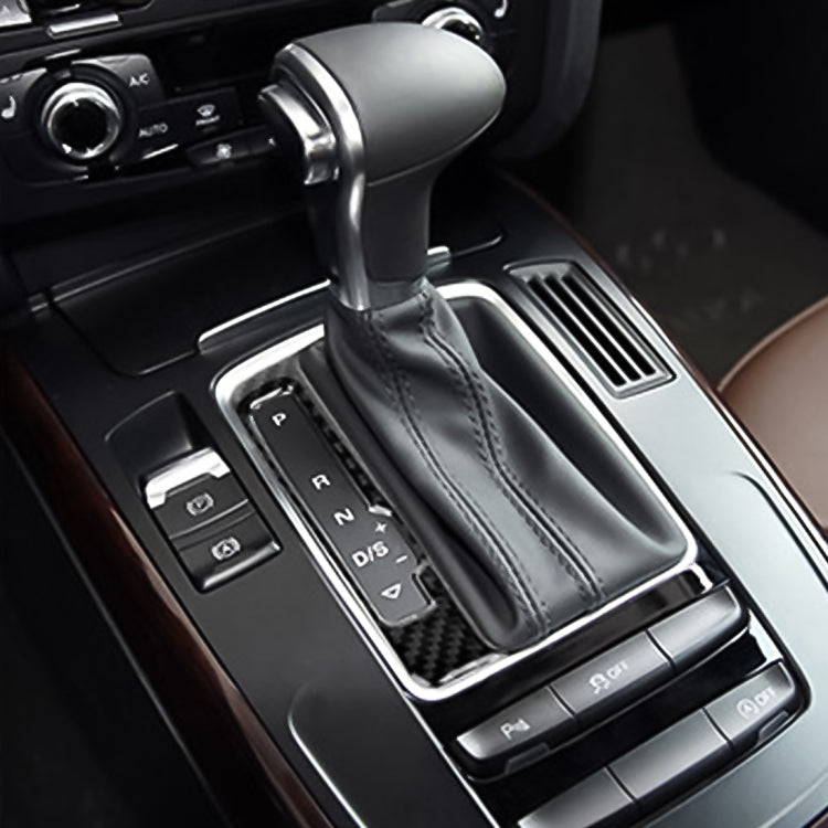 Car Carbon Fiber Gear Panel Decorative Sticker for Audi A4L / A5 / Q5 2009-2016 by buy2fix