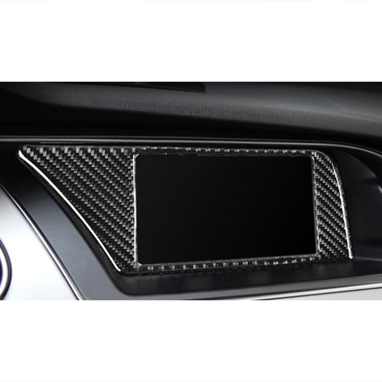 Car Carbon Fiber Inner Frame without Navigation Decorative Sticker for Audi A4L / A5 / Q5 2009-2016 by buy2fix