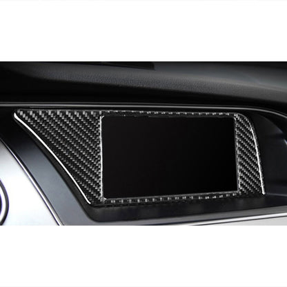 Car Carbon Fiber Inner Frame without Navigation Decorative Sticker for Audi A4L / A5 / Q5 2009-2016 by buy2fix