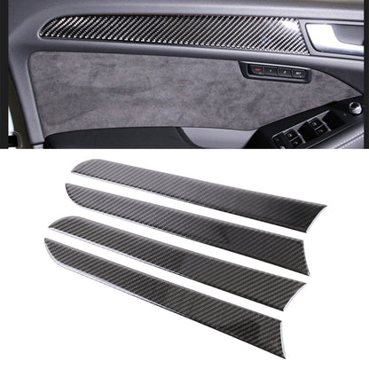 4 PCS Car Carbon Fiber Inner Door Panel Decorative Sticker for Audi A4L / A5 / Q5 2009-2016 - Car Interior Mouldings by buy2fix | Online Shopping UK | buy2fix