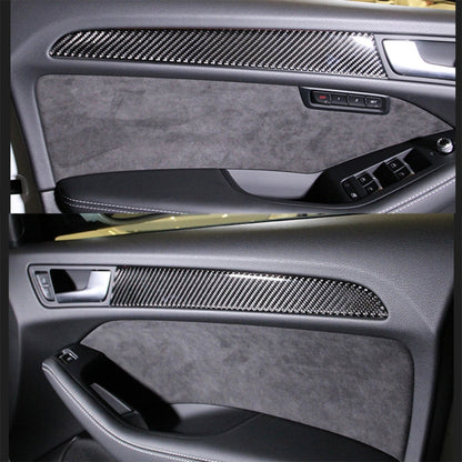 4 PCS Car Carbon Fiber Inner Door Panel Decorative Sticker for Audi A4L / A5 / Q5 2009-2016 - Car Interior Mouldings by buy2fix | Online Shopping UK | buy2fix
