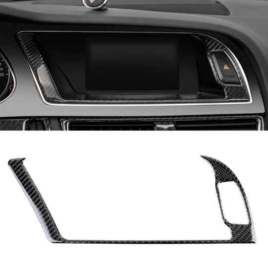 Autocollant décoratif de cadre extérieur de Navigation de Fiber de carbone de voiture pour Audi A4L/A5/Q5