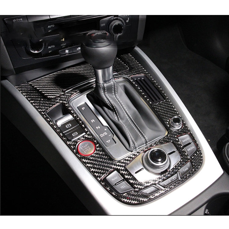 2 PCS Car Carbon Fiber Gear Panel Decorative Sticker for Audi A4L / A5 / Q5 2009-2016 by buy2fix