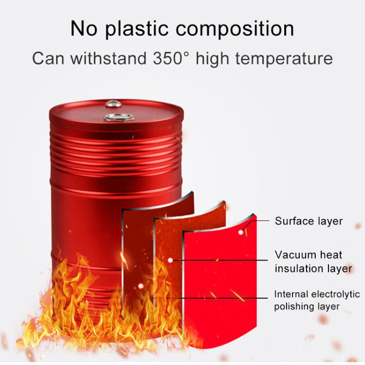 Universal Portable Car Metal Trash Rubbish Bin Ashtray(Red) by buy2fix
