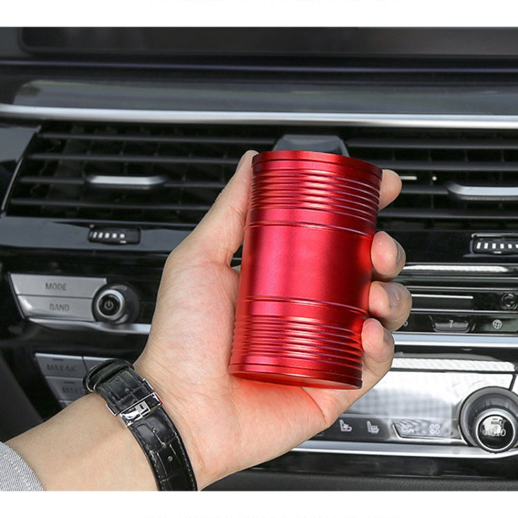 Universal Portable Car Metal Trash Rubbish Bin Ashtray(Red) by buy2fix